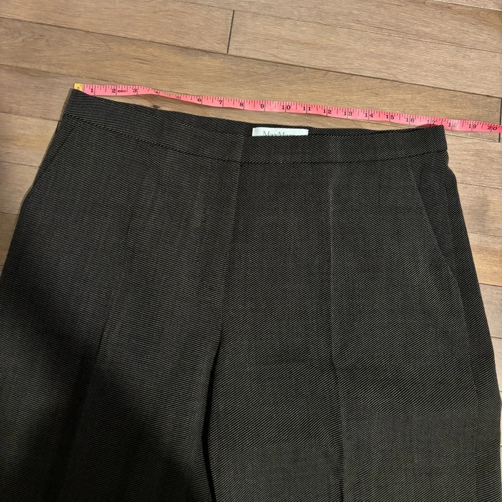MaxMara Striped Work Pants / Suit Pants / Trousers size 14 black and Tan - Picture 7 of 11